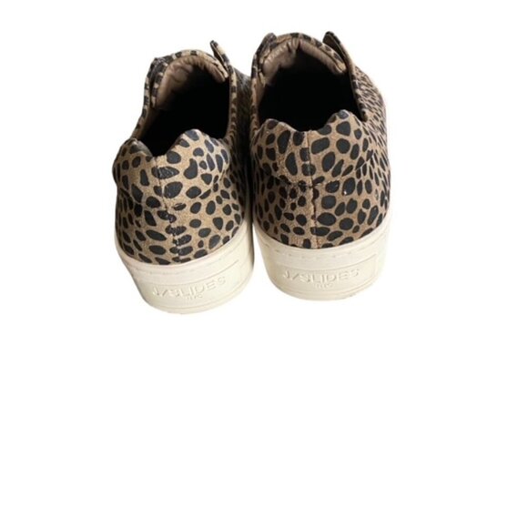J/Slides Heidi Leopard Slip On Sneakers 8.5 - Picture 3 of 6